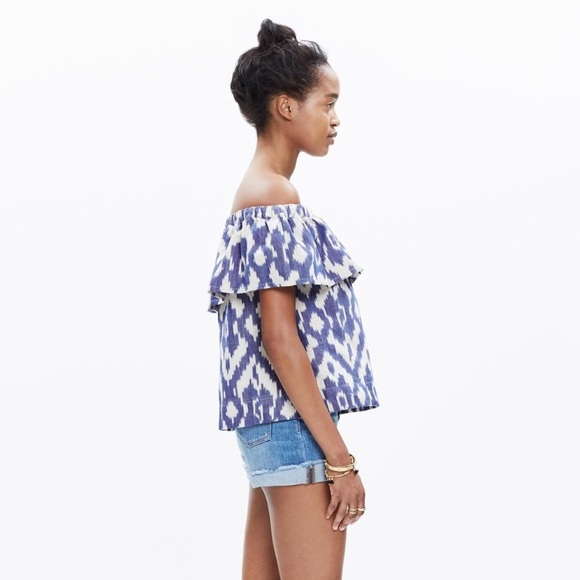 Madewell balcony off-the-shoulder ikat top - Picture 6 of 6